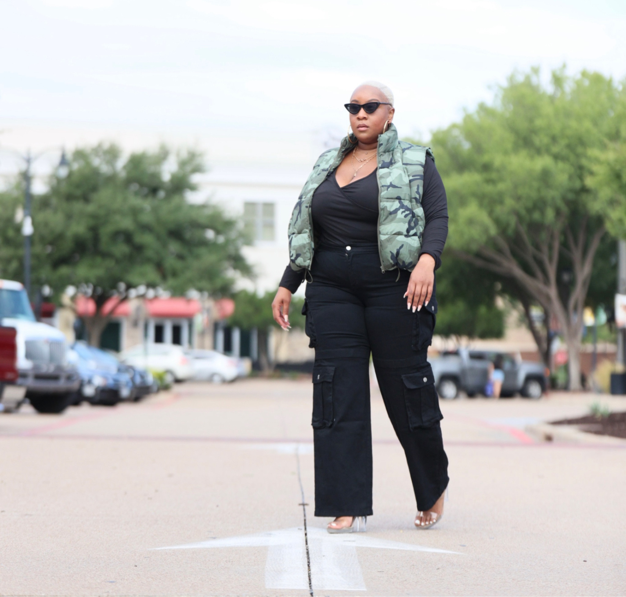 Plus Size Nylon Camouflage Puffer Vest
3X | Plus Size High Waist Wide Leg Cargo Jeans 2X | Plus Size Faux Wrap Basic Bodysuit 2X | Fall Outfit | Plus Size Fall Outfit | Rainbow Shops 

#LTKfindsunder50 #LTKstyletip #LTKplussize