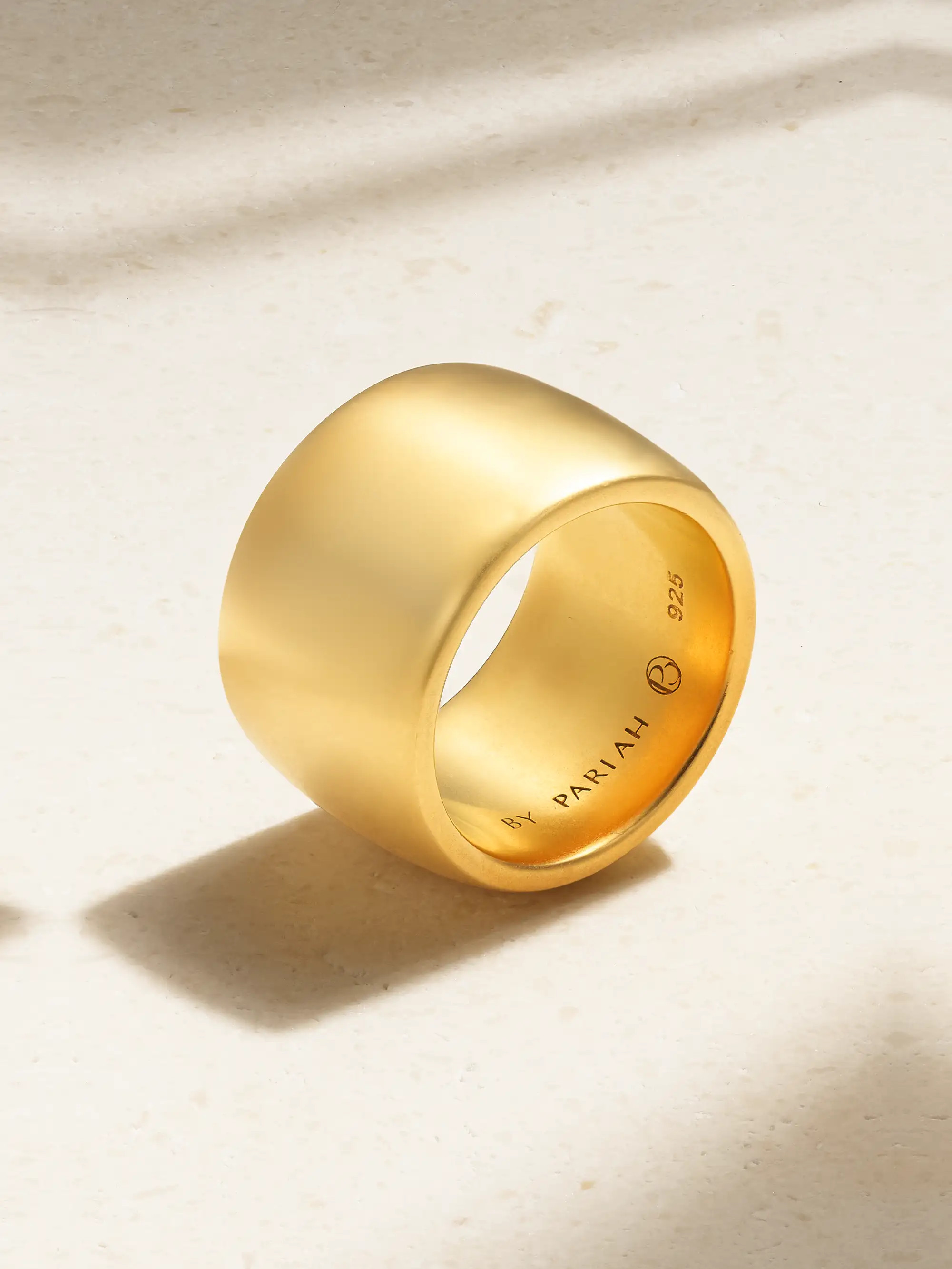 + NET SUSTAIN The Cigar Band recycled gold vermeil ring | NET-A-PORTER (US)
