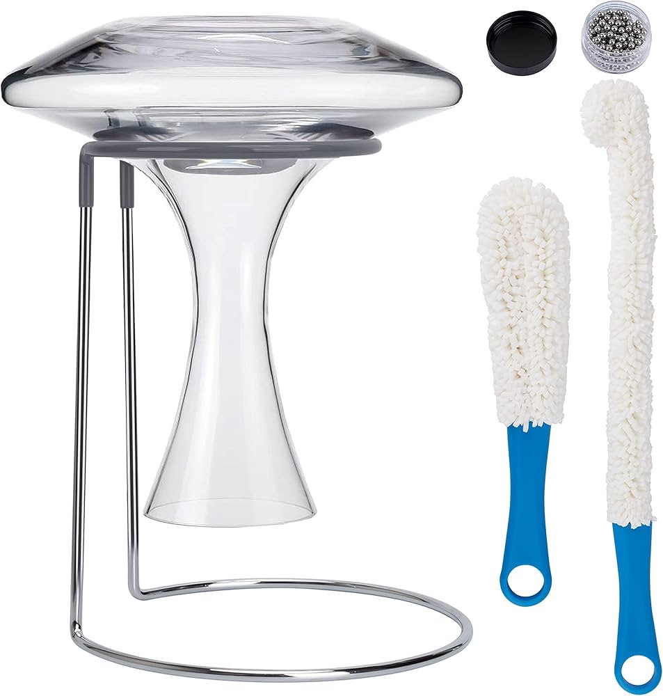 Wine Decanter Drying Stand with Rubber Coated Top to Prevent Scratches, Wine Decanter Drying Rack... | Amazon (CA)