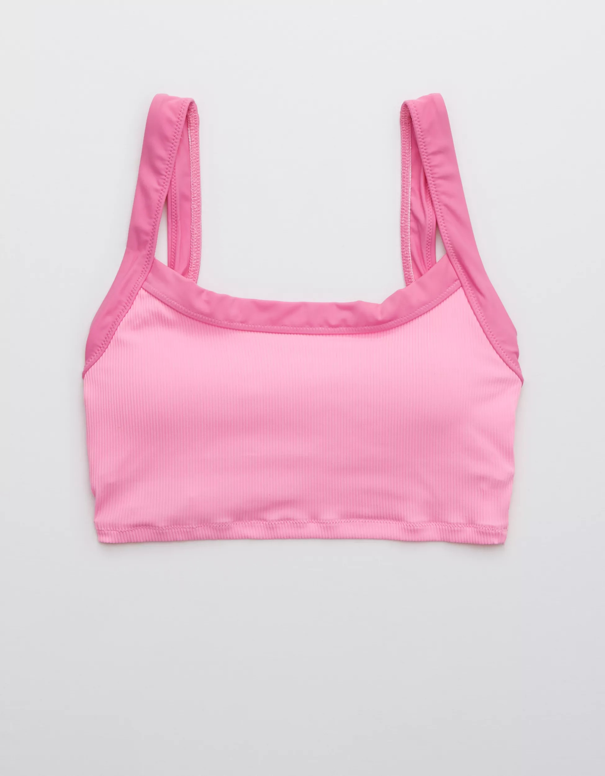 Aerie Ribbed Mix Longline Scoop Bikini Top | American Eagle Outfitters (US & CA)