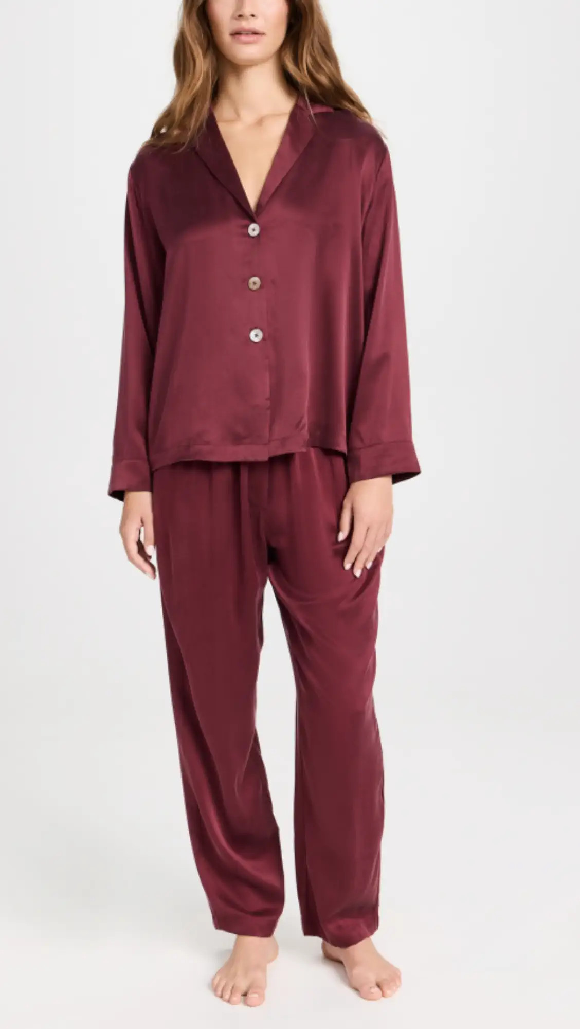 Lunya Washable Silk Long Sleeve Pants Set | Shopbop | Shopbop