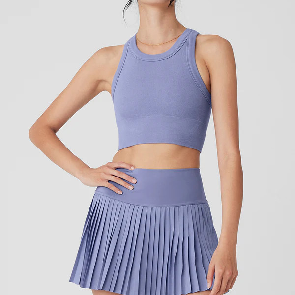 Seamless Delight High Neck Bra - Lilac Blue | Alo Yoga (US)