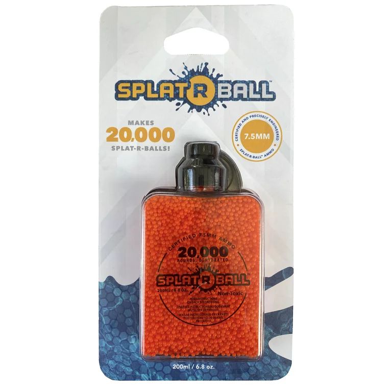 SplatRBall Orange Ammunition 20K rounds 7.5 mm bottle | Walmart (US)