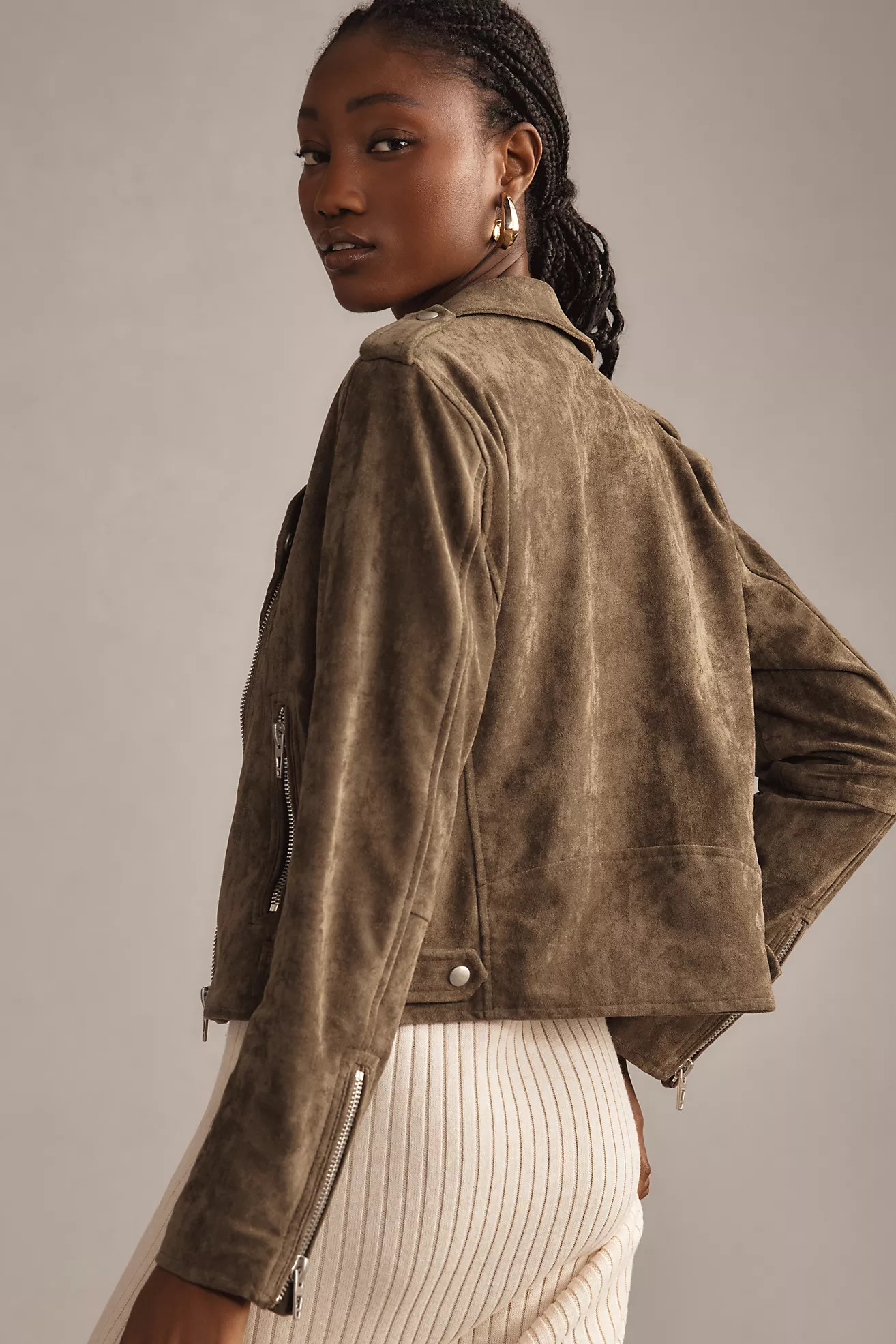 BLANKNYC Take a Hike Faux Suede Jacket | Anthropologie (US)