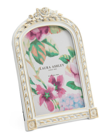 5x7 Ribbon And Rosette Arched Tabletop Photo Frame | TJ Maxx