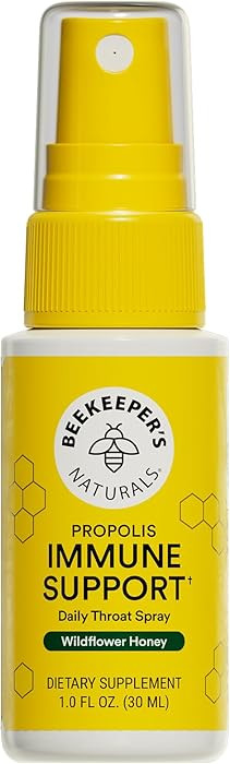 Propolis Throat Spray by Beekeeper's Naturals - 95% Bee Propolis Extract, Natural Immune Support ... | Amazon (US)
