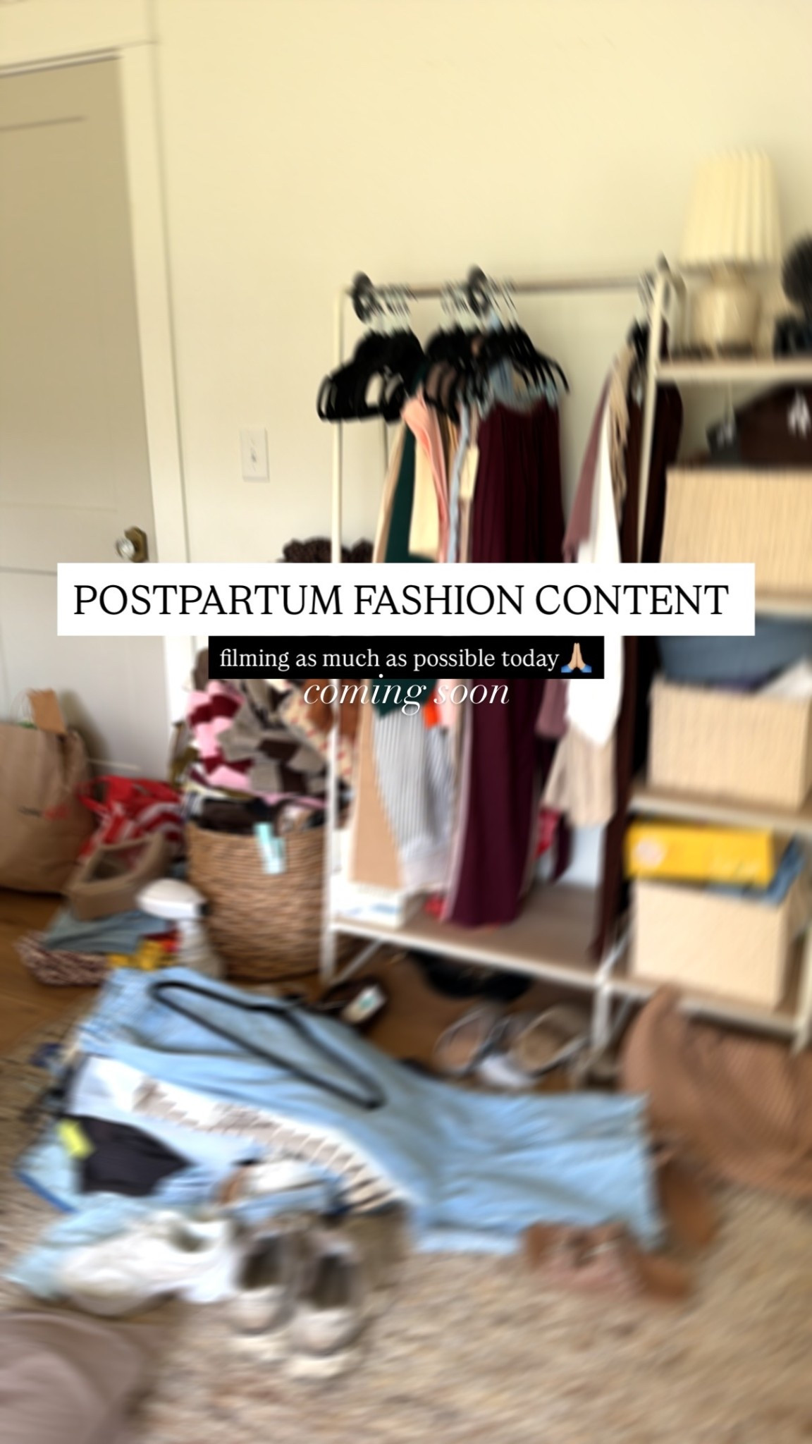 filming as much as possible today🙏🏼 POSTPARTUM FASHION CONTENT  coming soon