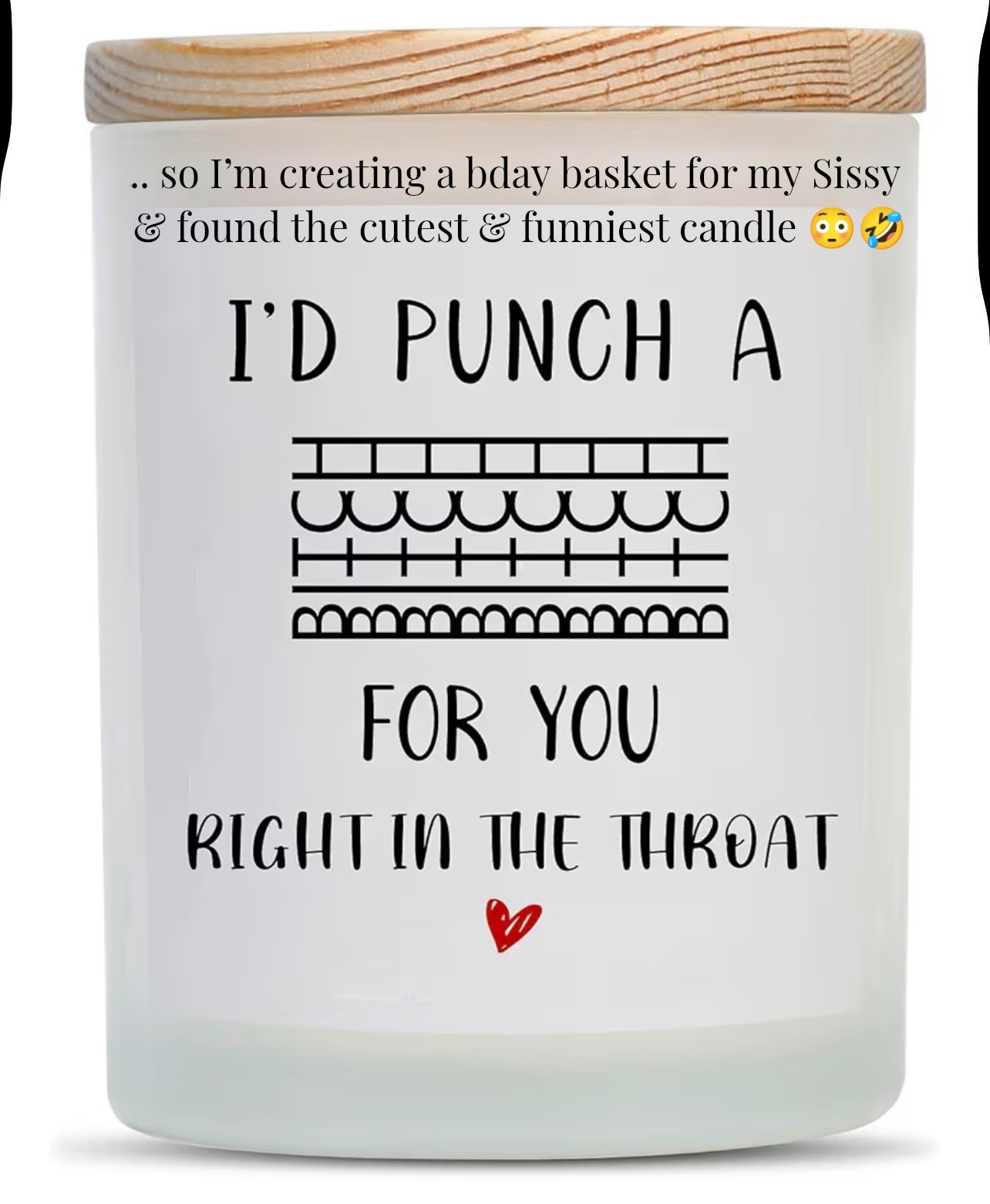 … so I’m creating a bday basket for my Sissy & found this cute & funny candle🤣 … She’s been my bestie since birth🩷   .. my A1 since Day1 💕 .. she’s gonna love this 🤣 .. my Sissy is the BEST 🌸💋 .. we go way back 😎🤣🎊 #loveher  #vibe #sisters #love #LTK @amazonfindsandfashion

#LTKselfcare #LTKdayinmylife #LTKHome