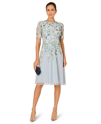 Women's Embellished Mesh Dress | Macy's
