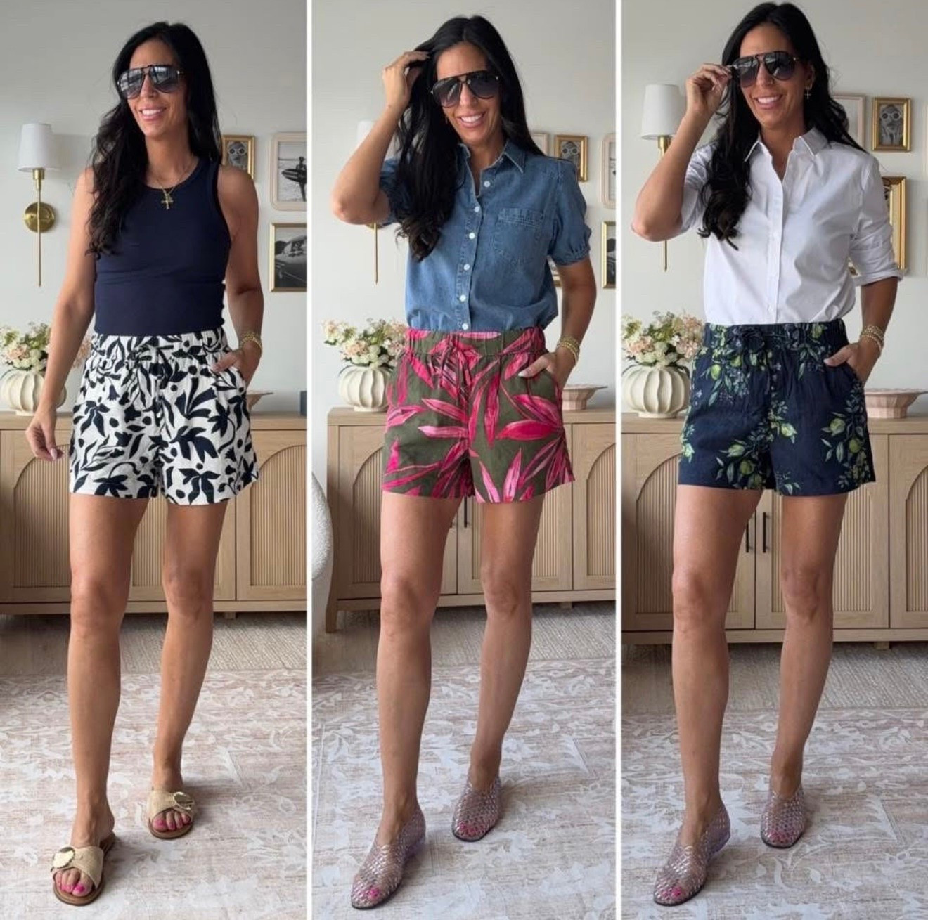 Linen blend shorts are on sale for $9.99 
They are so well made and there are solids and patterns! 
Shorts- tts and a small 
Tops are a small 

#LTKFindsUnder50 #LTKU #LTKStyleTip