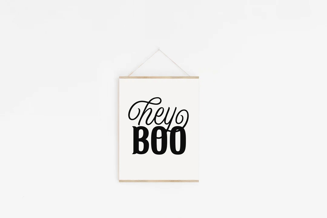 HALLOWEEN PRINTABLE WALL Art, Halloween Decor, Hey Boo, Fall Decor, Decor For Halloween (1) 16x20... | Etsy (US)