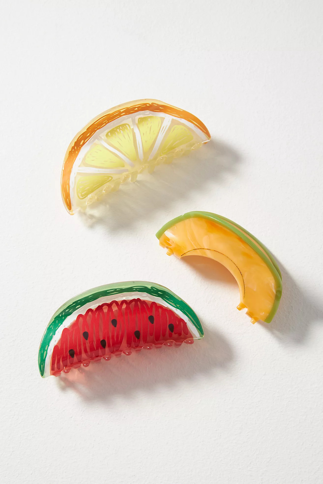 Large Fruit Hair Claw Clips, Set of 3 | Anthropologie (US)