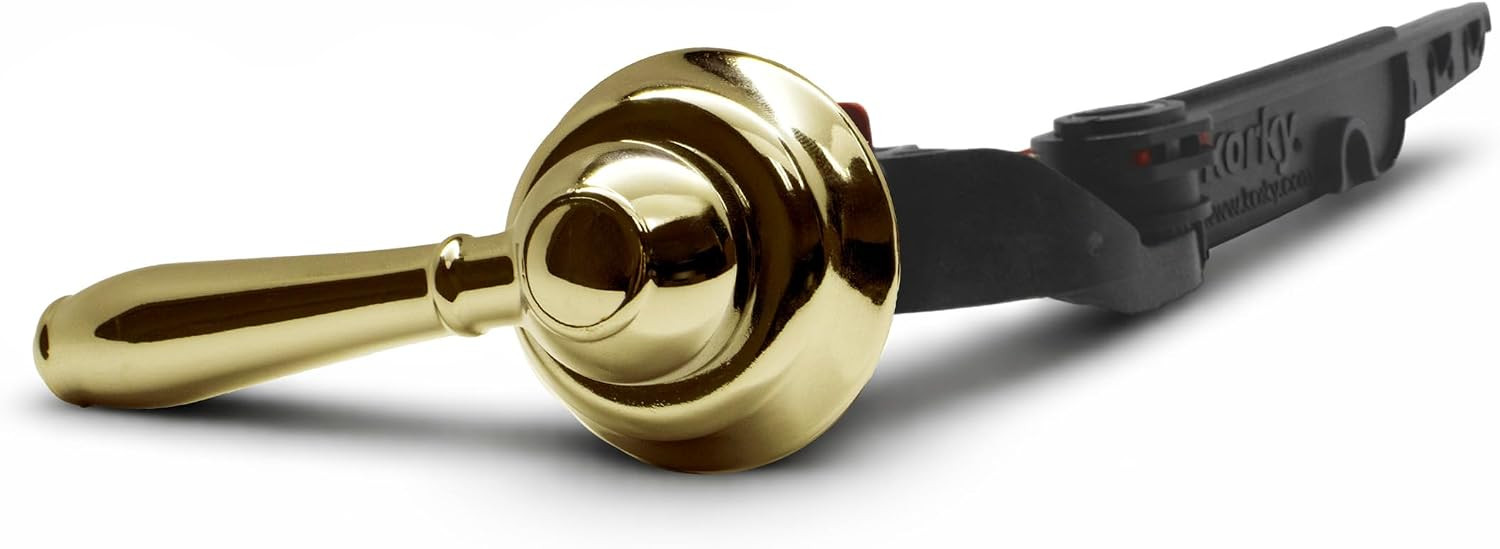 Korky Strongarm Metal Toilet Handle & Lever in Polished Gold - 6021 | Amazon (US)