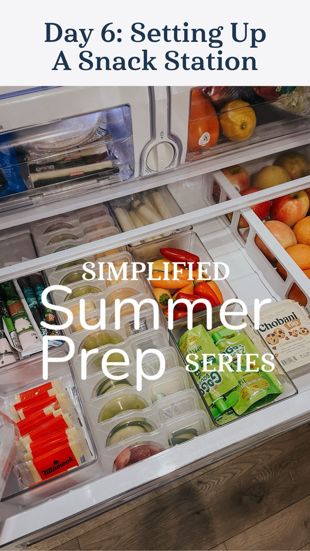 Let’s get organized for summer together!☀️ One of the keys to summer with kids is making sure you have plenty of snacks. And unless you want to get snacks for them every two seconds, a self-serve station is the way to go imo.

I cleared out the deli drawer in our fridge and organized it as a grab-and-go snack station and the whole family is loving it already! I put my 7 year old in charge of restocking this drawer and she's comicly excited to keep it all organized.😆

Visit me on Instagram @smallstuffemily for my FREE Summer Prep Guide that has a bunch of ideas for snack station setups and some tips for simplifying snacks.