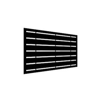 Freedom 48-in x 2-ft Boardwalk Black Polypropylene Decorative Screen panel | Lowe's