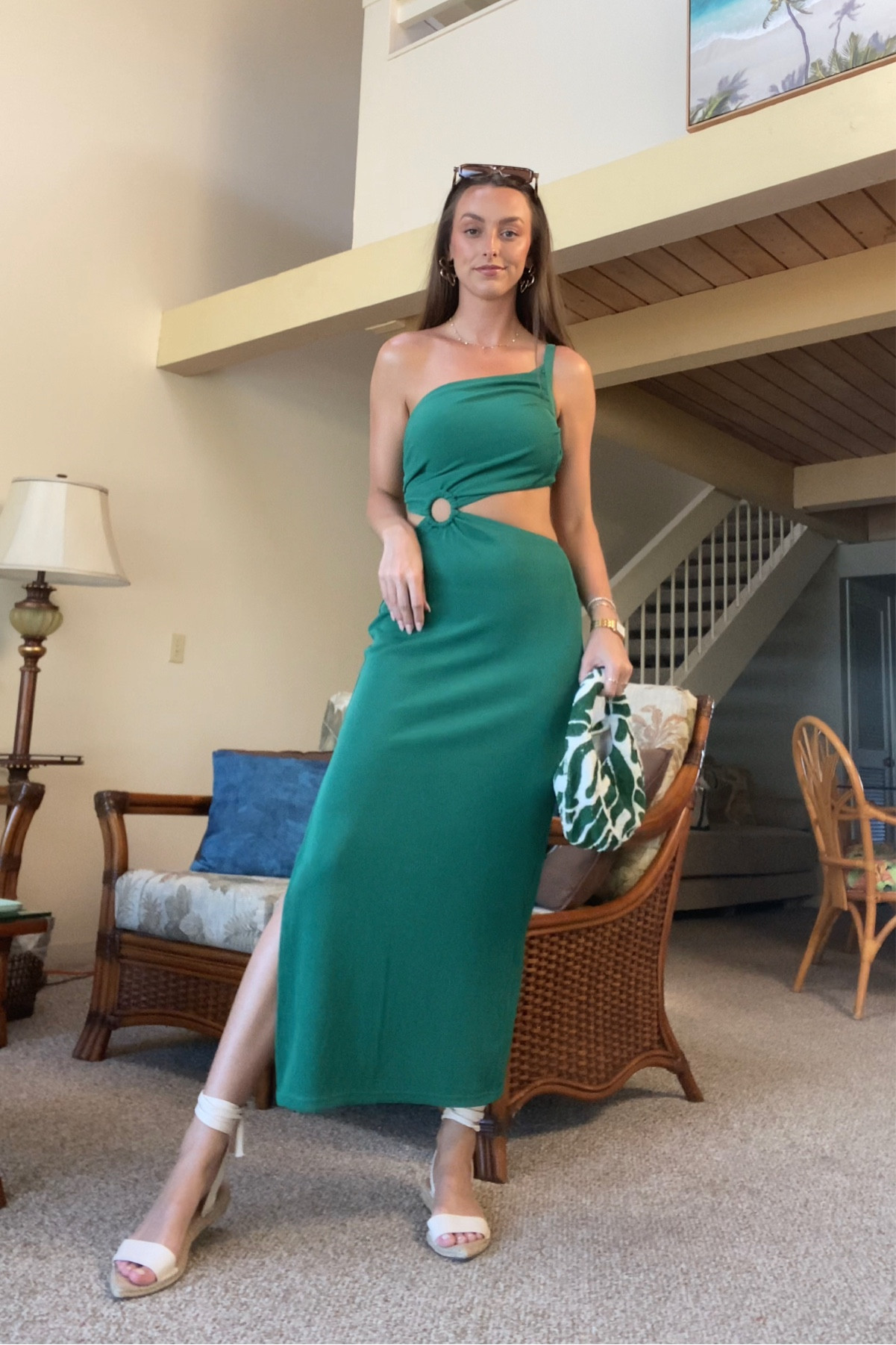 hawaii beach wedding rehearsal dress 💚🌴