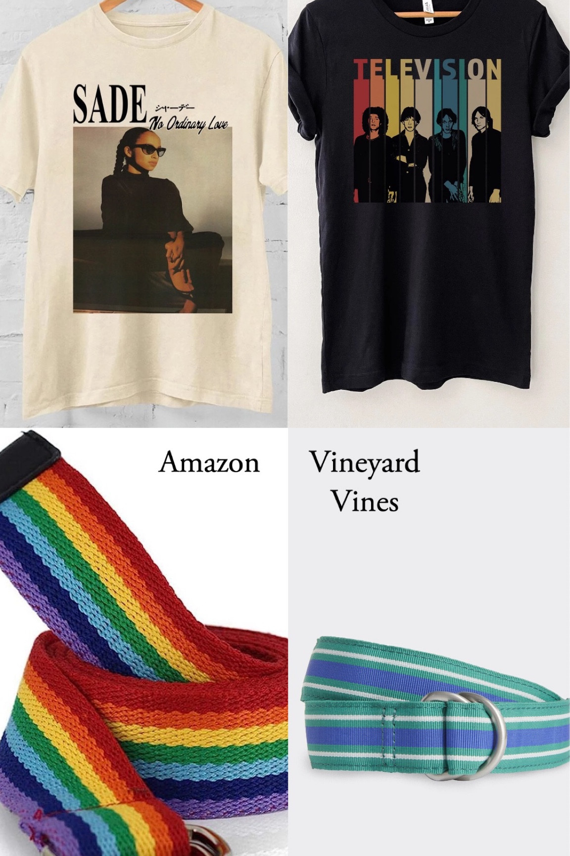 Ribbon belts are iconic for the old money aesthetic, but they can look juvenile if not styled thoughtfully. They’re a great opportunity to go for colors that are meaningful to you. Just balance it out with a nuanced cultural reference like a Sade shirt, and complete the look with a tailored piece  

#LTKU #LTKunder50 #LTKFind