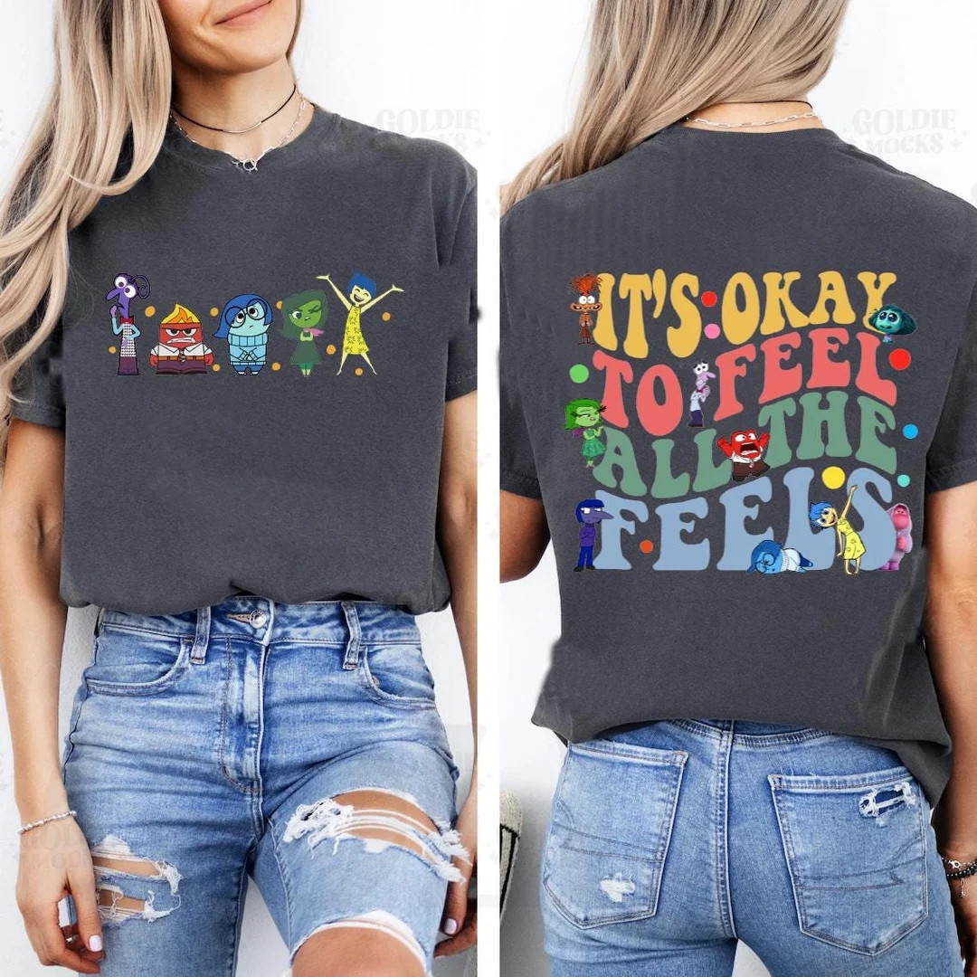 Comfort Colors® Disney Every Day is Full of Emotions,inside Out It's Okay to Feel All the Feels ... | Etsy (US)