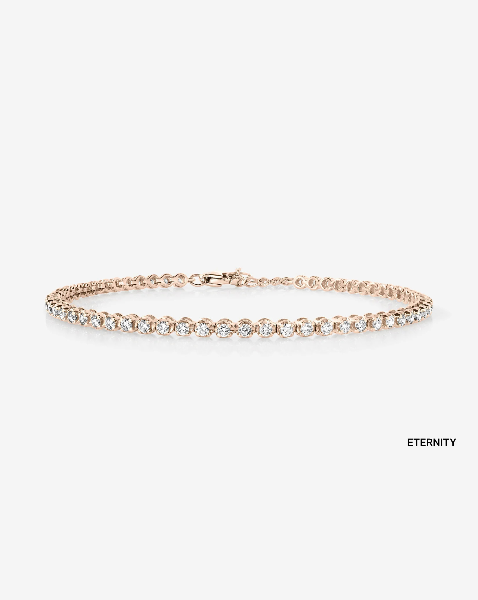Mini Diamond Tennis Bracelet - 14k Rose Gold / Eternity | Ring Concierge