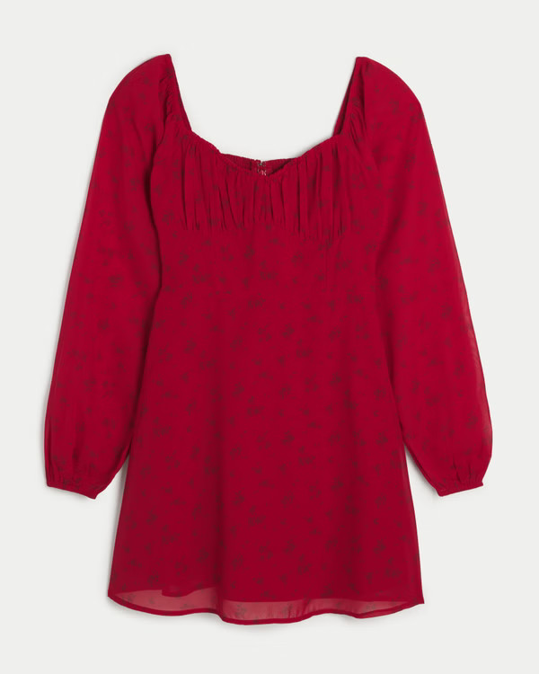 Ruched Sweetheart Dress | Hollister (US)