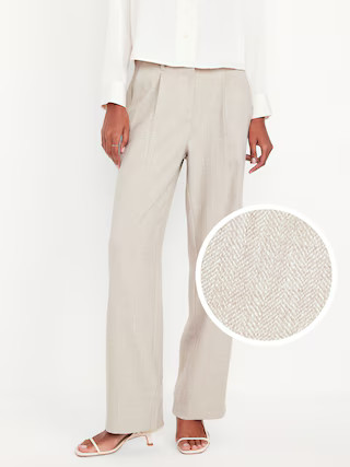 Extra High-Waisted Taylor Wide-Leg Trouser Pants | Old Navy (US)