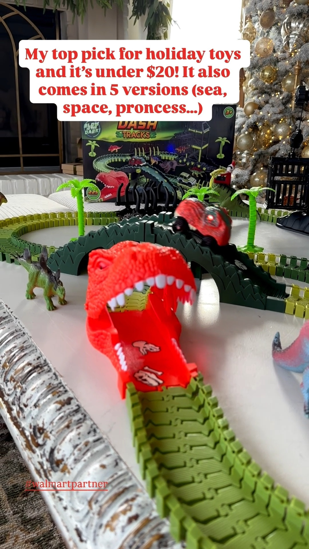 We absolutely LOVE this cute Dino dash track set from @walmart it’s a blast for kiddos and it’s on sale for under $20! It also glows in the dark and comes in 5 versions. I’ll link them! #walmartpartner #walmart 

#LTKGiftGuide #LTKSaleAlert #LTKHoliday