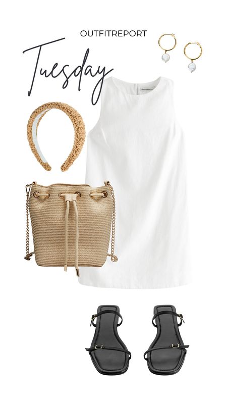 Holiday outfit mini white dress straw handbag and black sandals 

#LTKsummer #LTKstyletip #LTKshoes