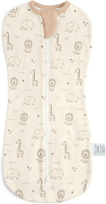 Baby Swaddle 0-2 Months, Cotton Arm-In Zipper Sleep Sack, Wearable Blankets Wrap for Newborn Infa... | Amazon (US)