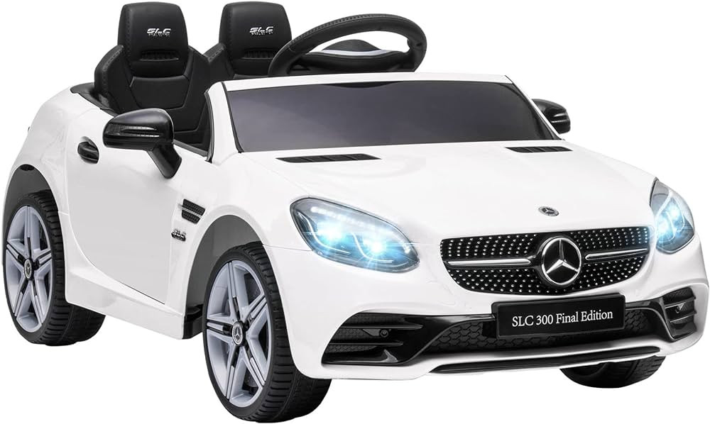Aosom Mercedes SLC 300 Licensed Kids Electric Car with Remote Control, 12V Battery Powered Kids R... | Amazon (US)