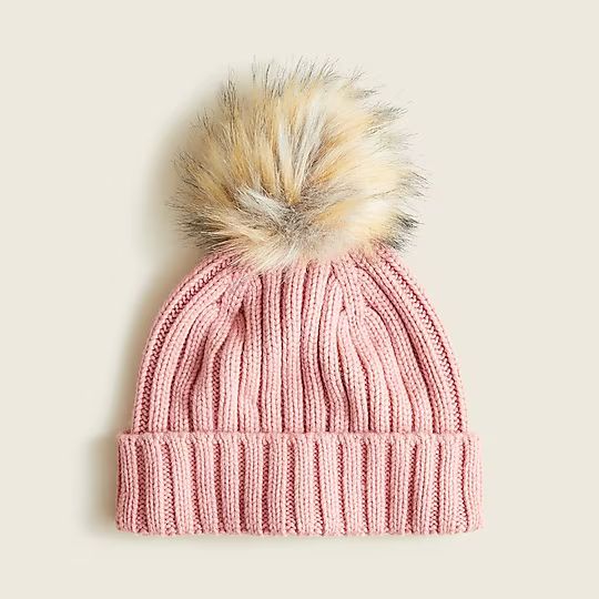 Ribbed pom-pom beanie | J.Crew US