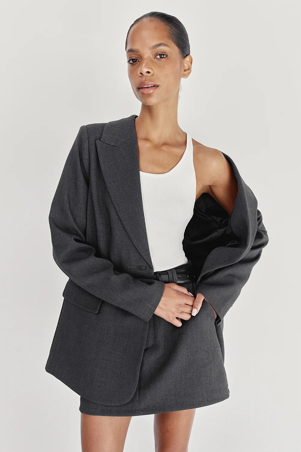 CELINE CHARCOAL BLAZER | DISSH