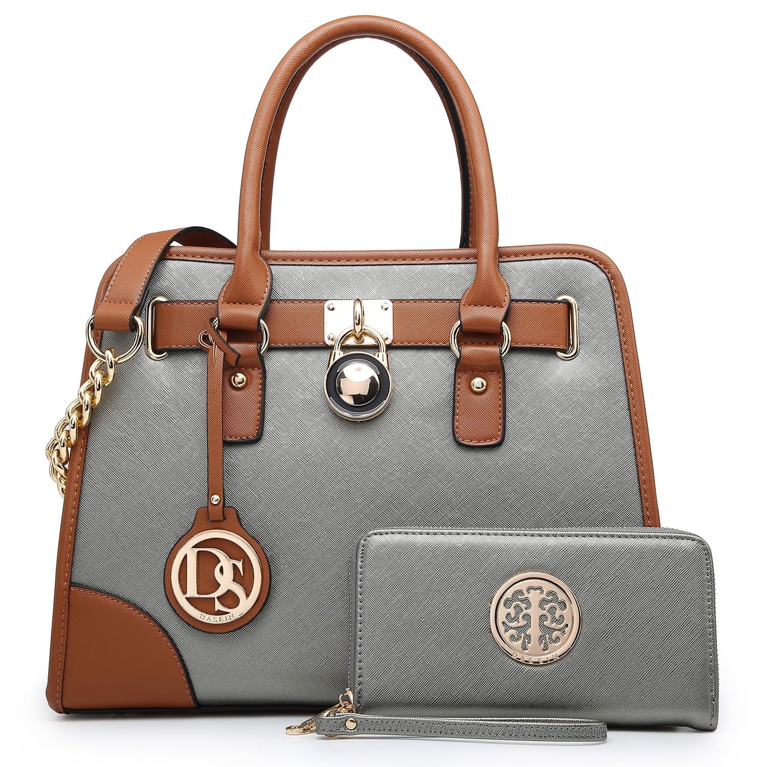 Dasein Women Handbags Top Handle Satchel Purse Shoulder Bag Briefcase Hobo Bag Set 2pcs | Walmart (US)