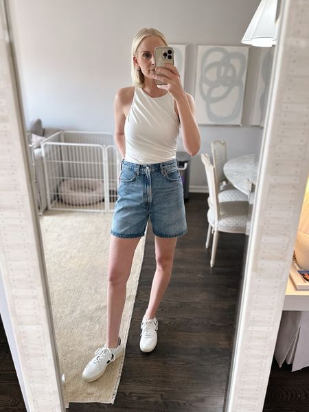 Today’s outfit! Wearing a small in the tank, and took my usual size in the shorts + sneakers! Also linking some other budget buys from @nordstrom! #nordstrom #nordstrompartner 

#LTKfindsunder100 #LTKfindsunder50 #LTKshoecrush