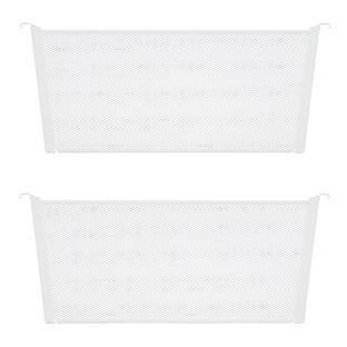 Décor— by Elfa 16"" Deep Mesh Drawer Divider Matte White Pkg/2 | The Container Store
