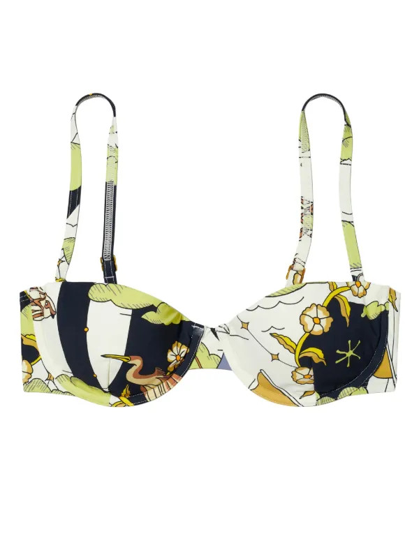 graphic-print underwired bikini top | Farfetch Global