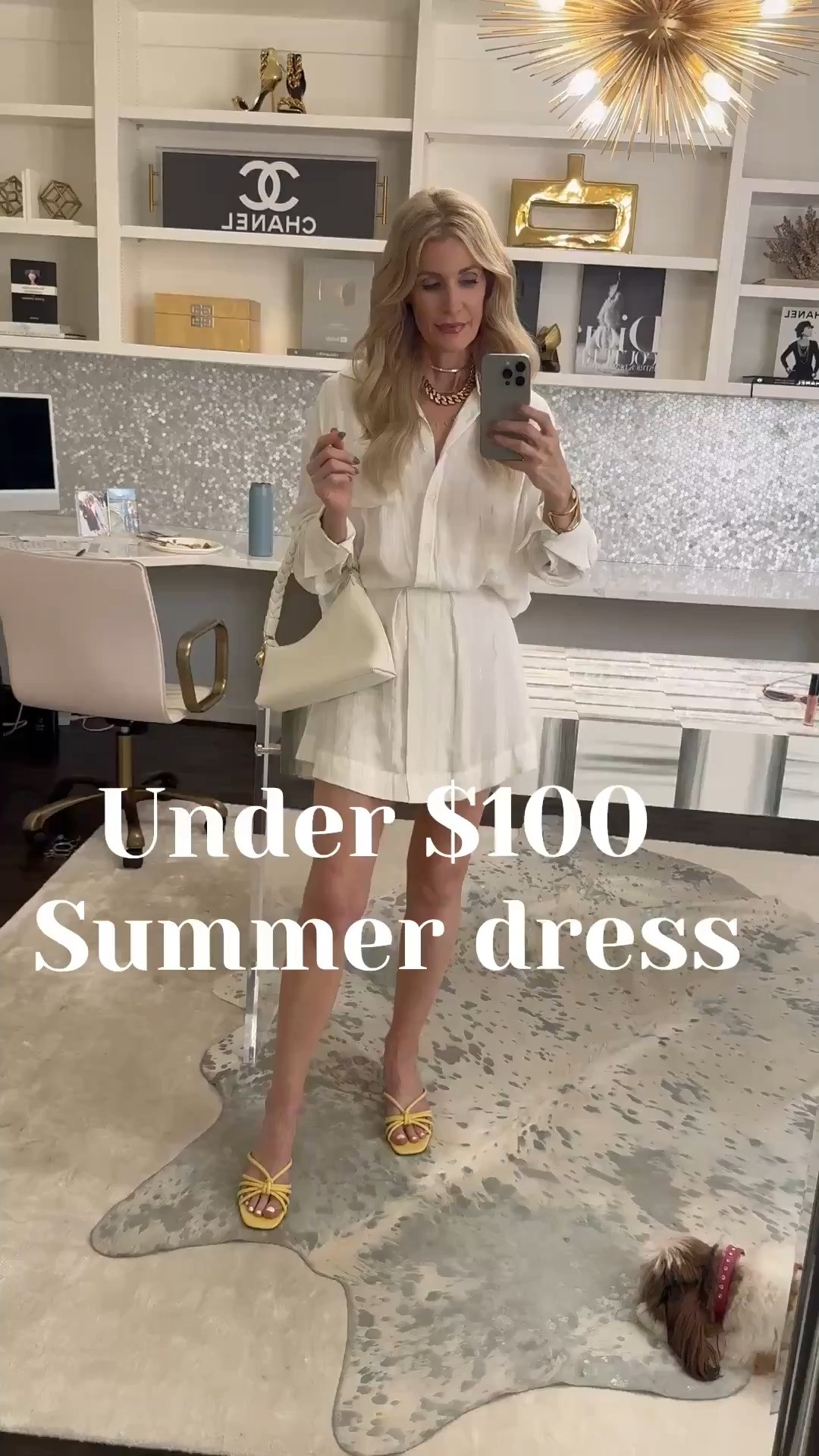 Butter yellow kitten heels are such a chic summer shoe, and this pair is actually comfortable with a heel under two inches ✨ Love them styled with this easy lightweight white shirt dress for a polished warm-weather outfit. Wearing an XS in the dress. #SummerDress #ButterYellow 

#LTKOver40#LTKSeasonal#LTKOver40 

 

#LTKootd
