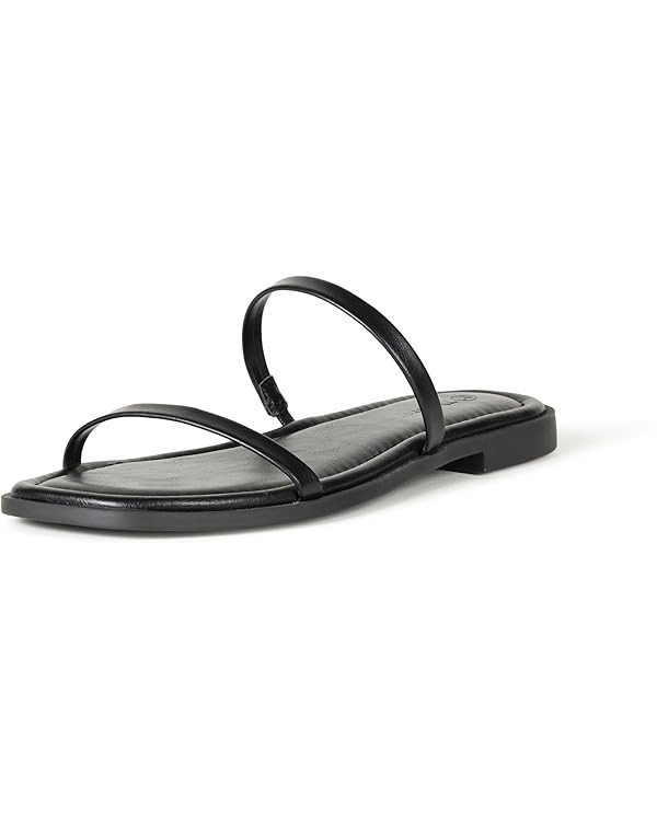The Drop Women's Paris Square Toe Two Strap Flat Sandal | Amazon (US)