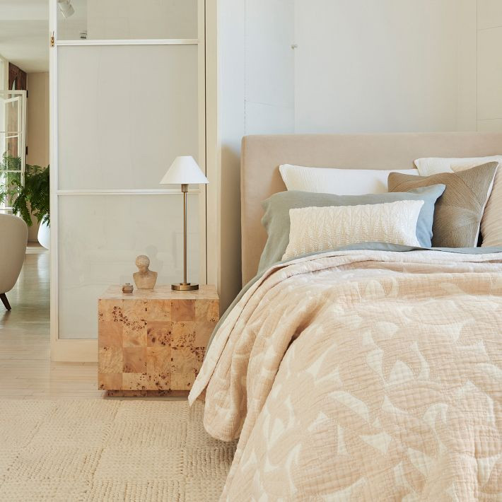 Volume Square Side Table (20") - Burl | West Elm (US)