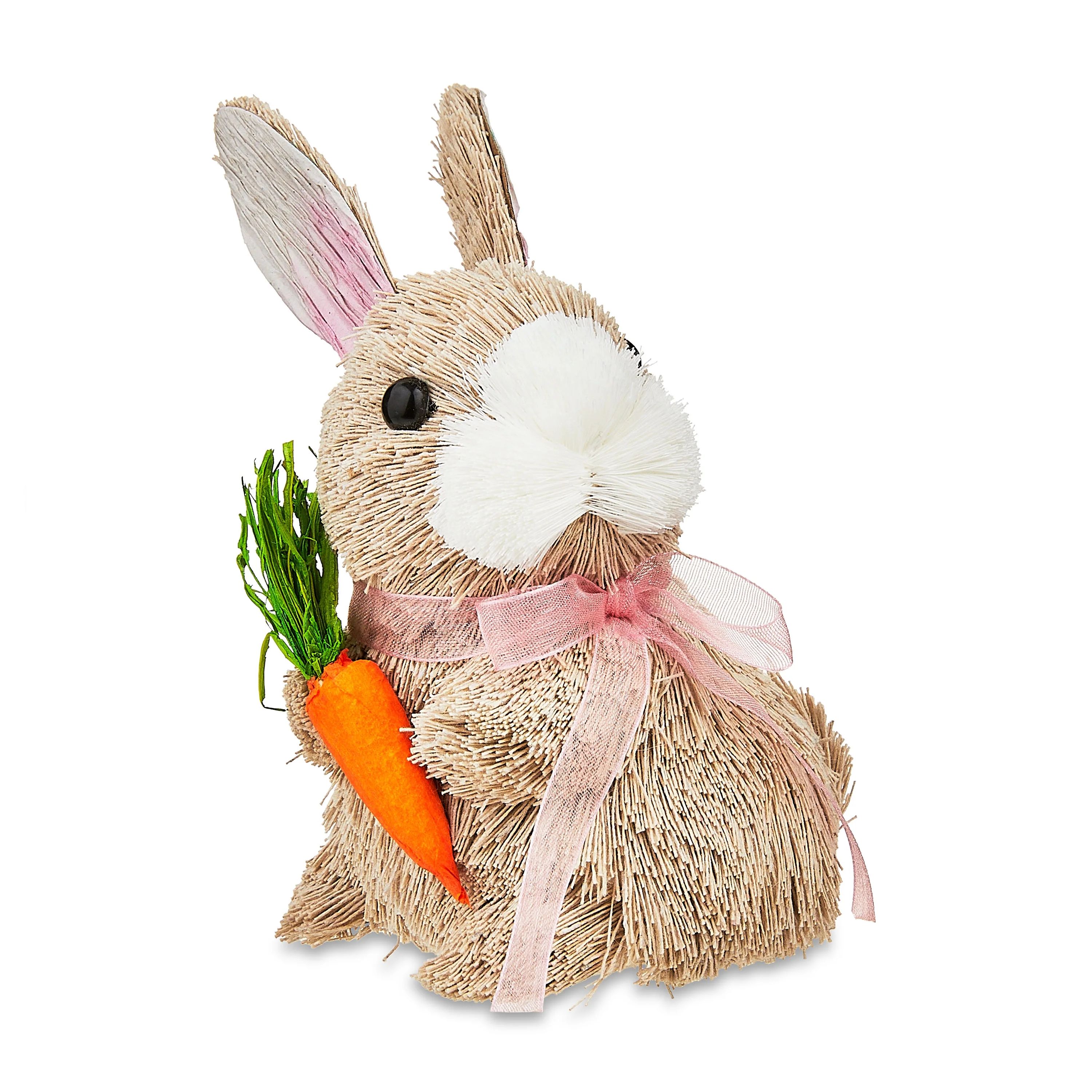 Easter Sitting Bunny with Carrot Tabletop Decoration, by Way To Celebrate - Walmart.com | Walmart (US)