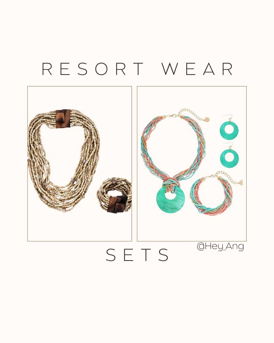I love these beaded sets. They would be perfect for a cruise, or a vacation. I’d style these with a button down shirt or a maxi dress. They come in other colors. 

#LTKTravel #LTKBeauty