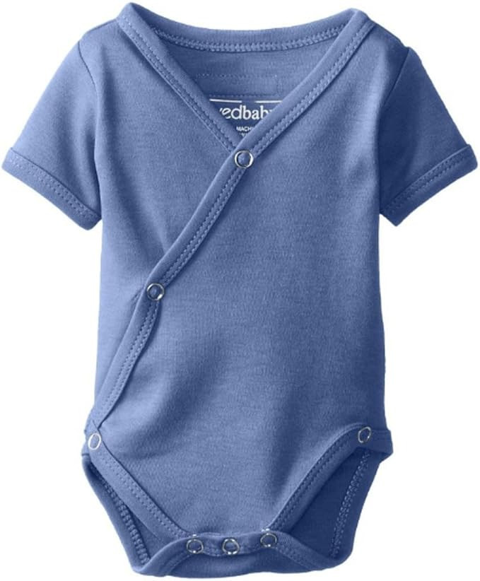 L'ovedbaby Unisex-Baby Newborn Organic Short-Sleeve Kimono Bodysuit | Amazon (US)