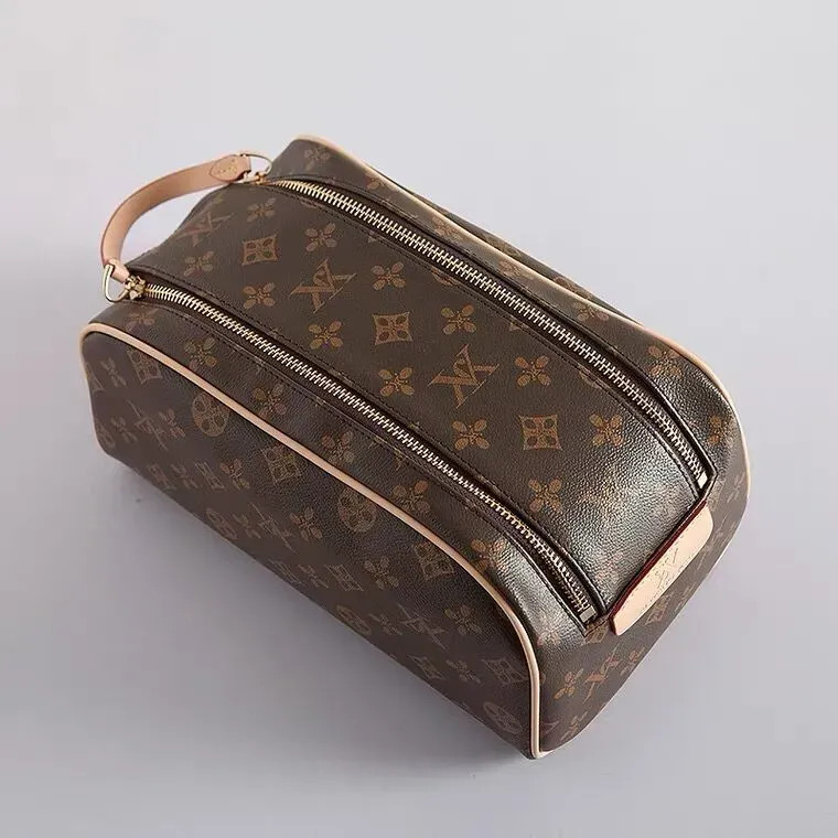 Double zipper men travelling toilet bag designer women wash large capacity cosmetic bags toiletry... | DHGate
