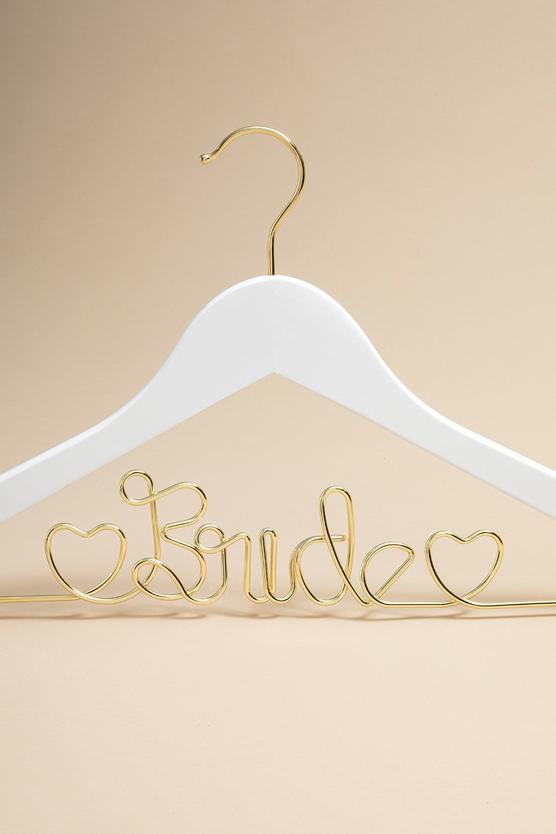 Golden Bride Clothes Hanger | Francesca's