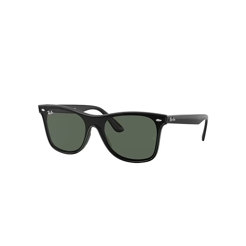 Ray-Ban Blaze Wayfarer Sunglasses Black Frame Green Lenses 01-41 | Ray-Ban (US)