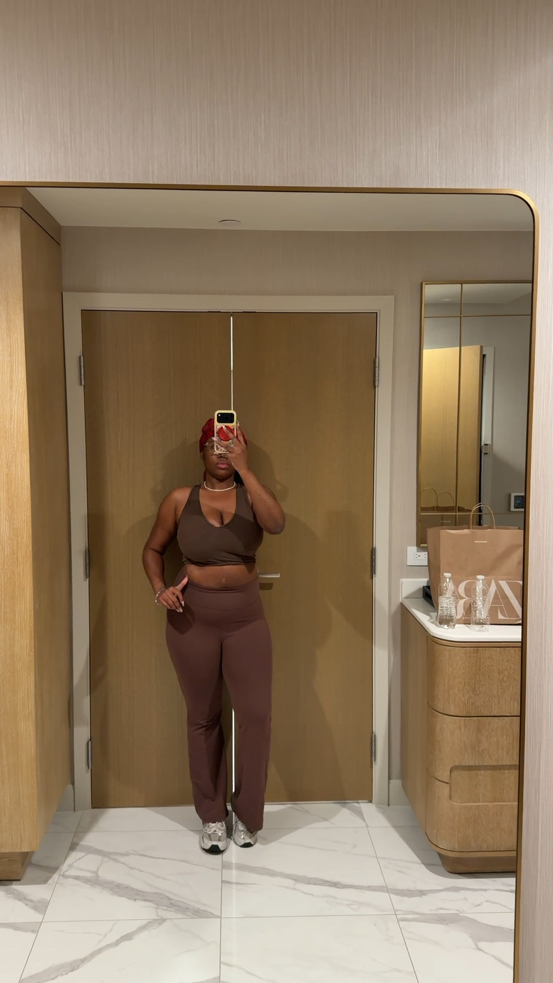 fit check for an early morning gym session 🤎