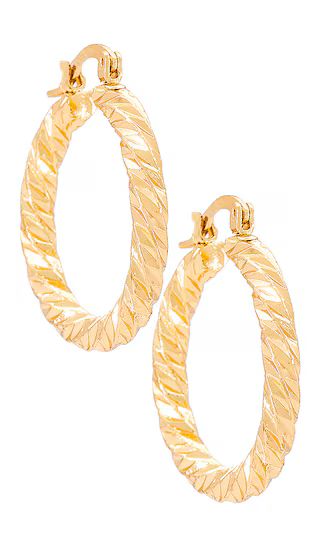 The Mia Hoops in Gold | Revolve Clothing (Global)