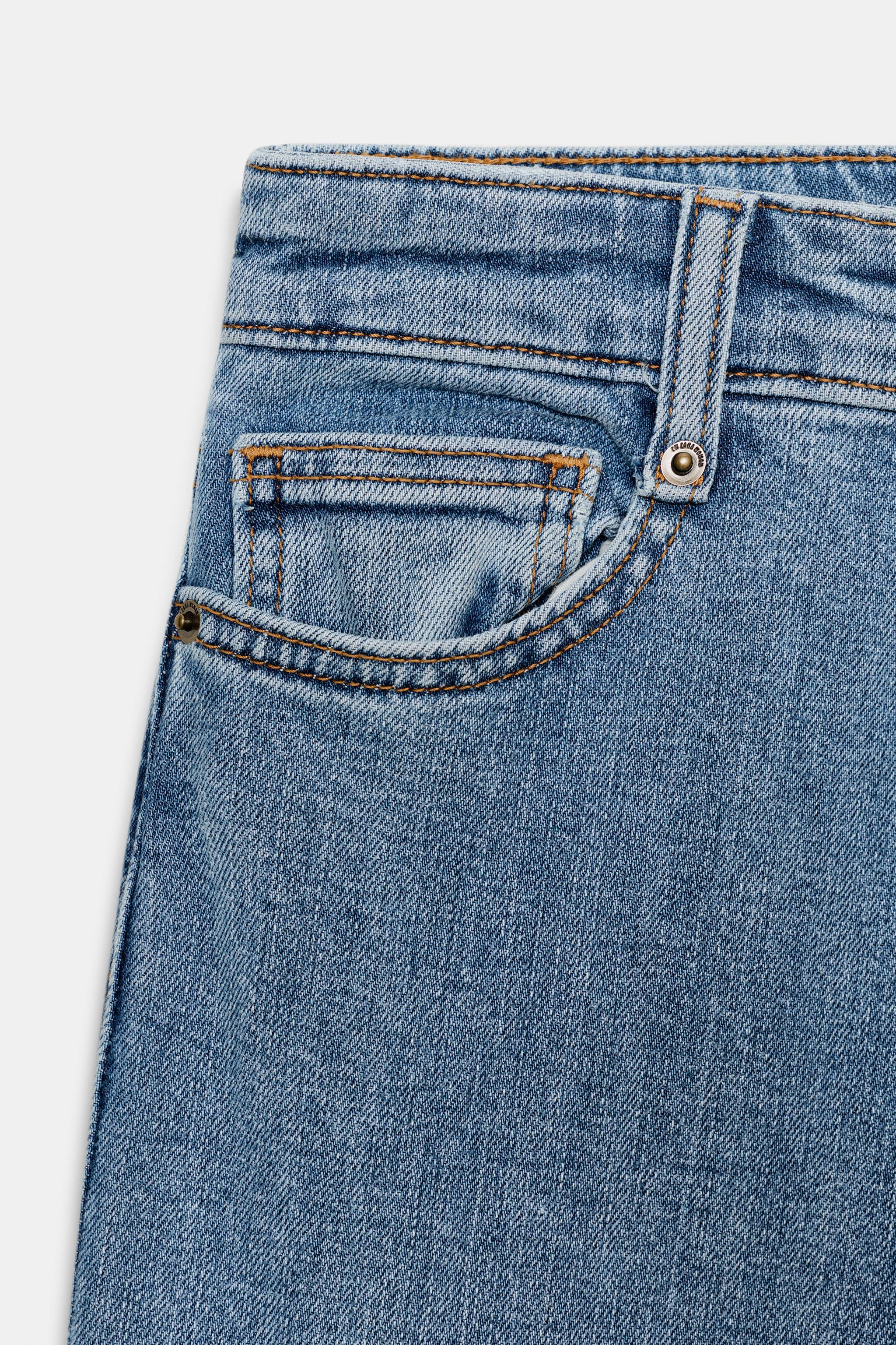 ZW COLLECTION HIGH-WAIST WIDE LEG JEANS | Zara US