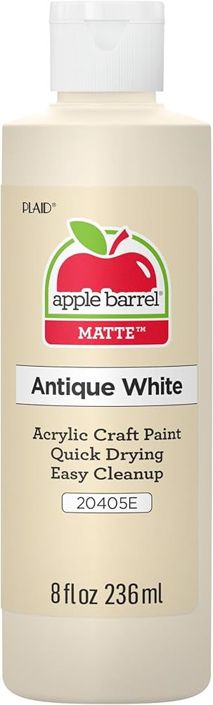 Apple Barrel Acrylic Paint in Assorted Colors (8 Ounce), J20405 Antique White | Amazon (US)