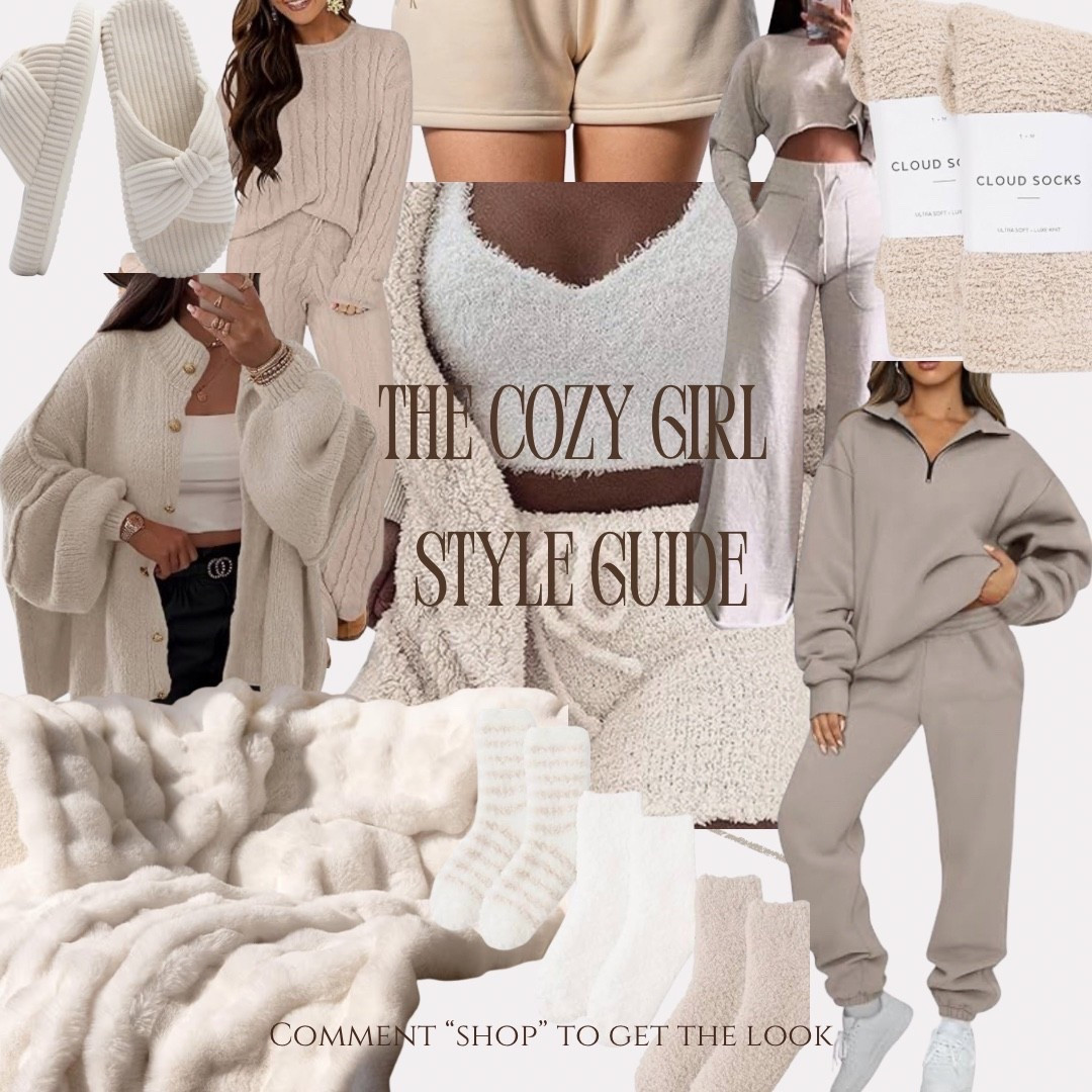Currently living in matching sets, fuzzy socks, and my favorite cozy blanket 💤✨ Shop all my cozy finds on LTK 💕 #CozyVibes #LTKFinds #StayHomeStyle

#LTKFindsUnder50 #LTKGiftGuide #LTKStyleTip