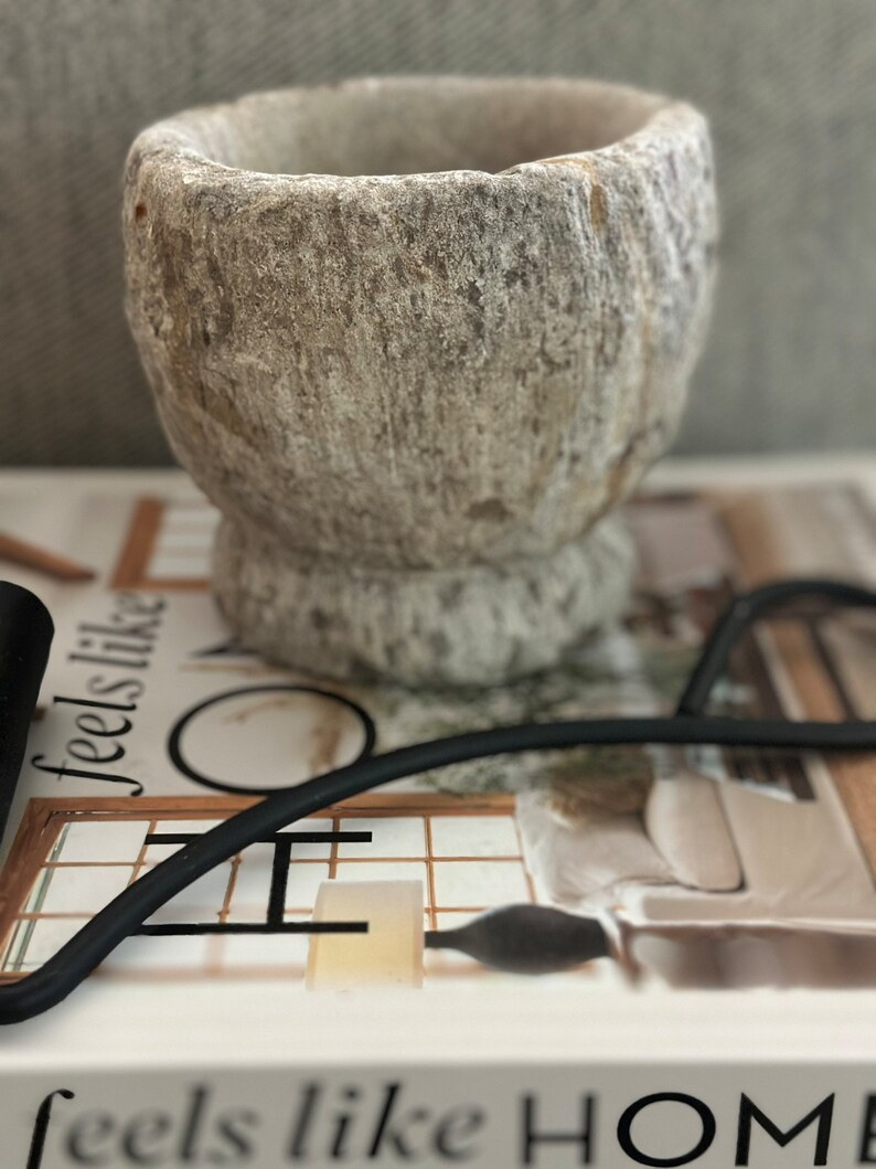 Vintage Carved Stone Bowl Mortar 1 - Etsy | Etsy (US)